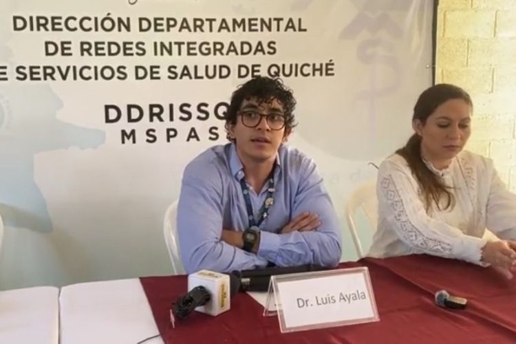Conferencia de prensa realizada en el marco del lanzamiento de campaña de comunicación para fortalecer la prevención y control de enfermedades crónicas en Quiché