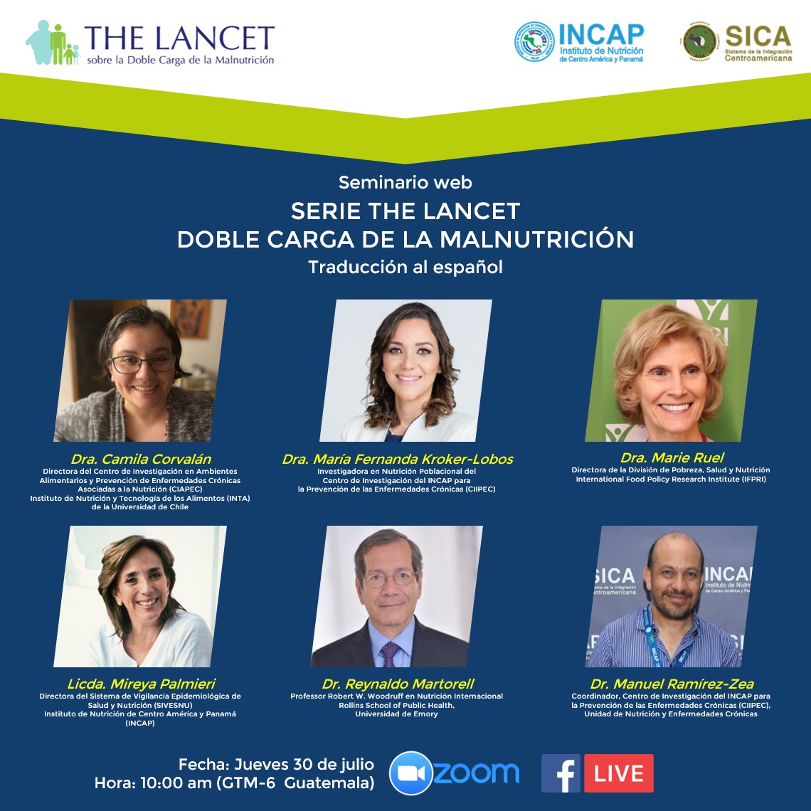 Expositores REDES Seminario THE LANCET DOBLE CARGA