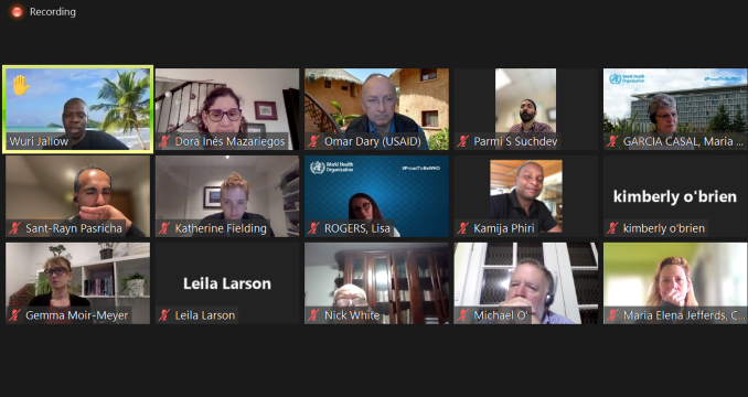 WHO ZOOM meeting 2